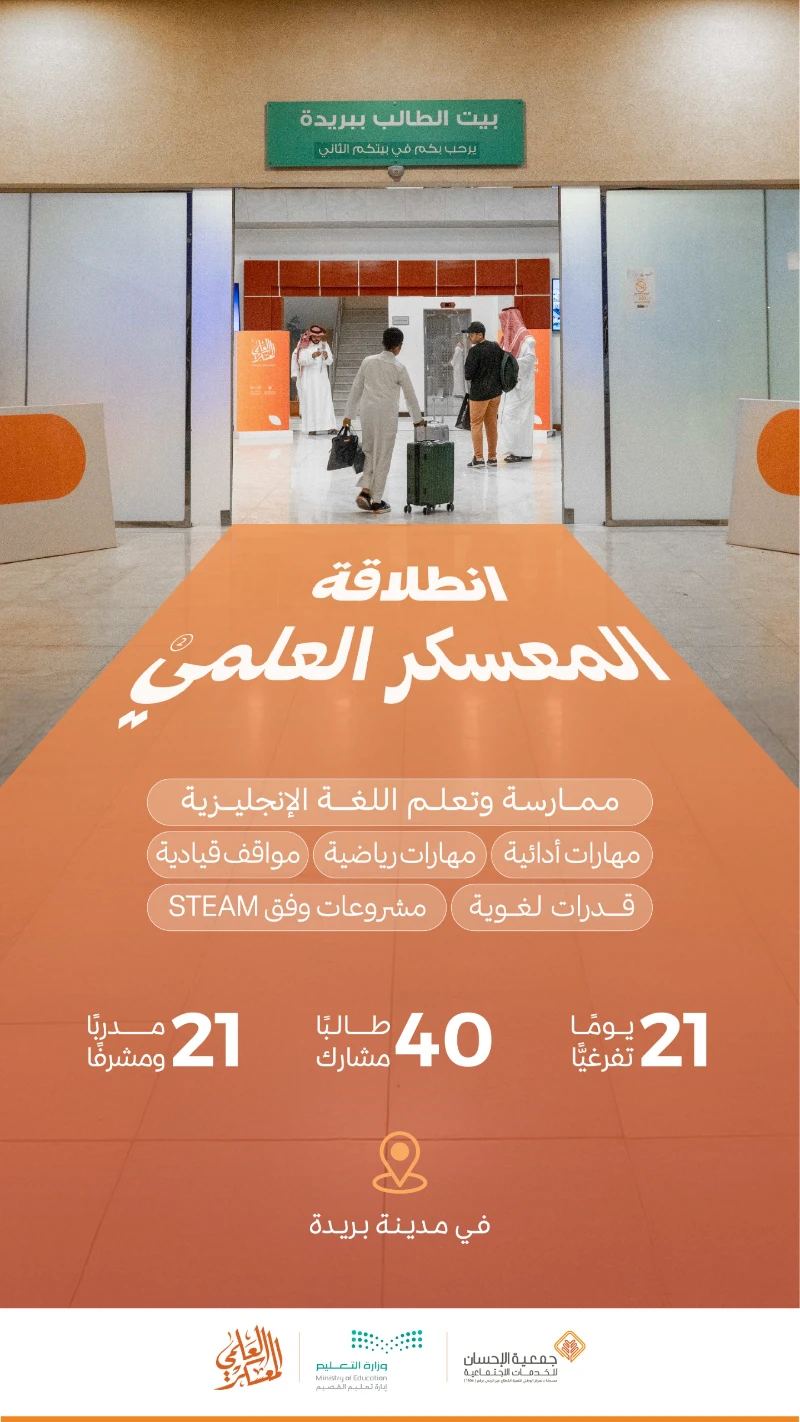 انطلاق المعسكر العلمي الصيفي ( 2 )