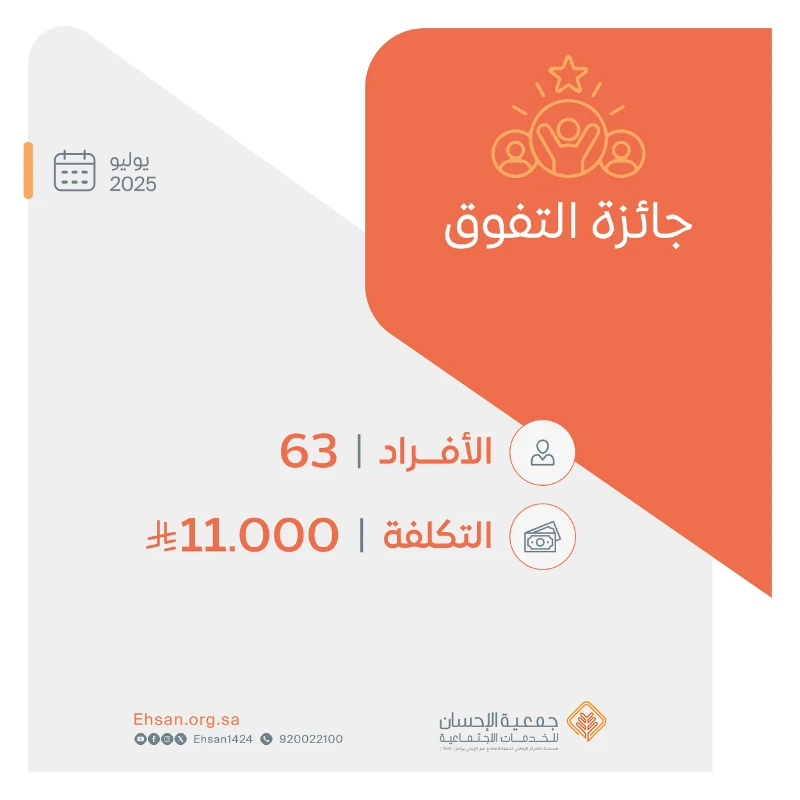 تُكرّم 63 طالبًا وطالبة من أبناء الأسر المكفولة بجوائز مالية