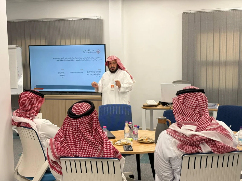 جمعية الإحسان في مركز إسناد ونمو تعرض تجربتها في نموذج العمل الرعوي